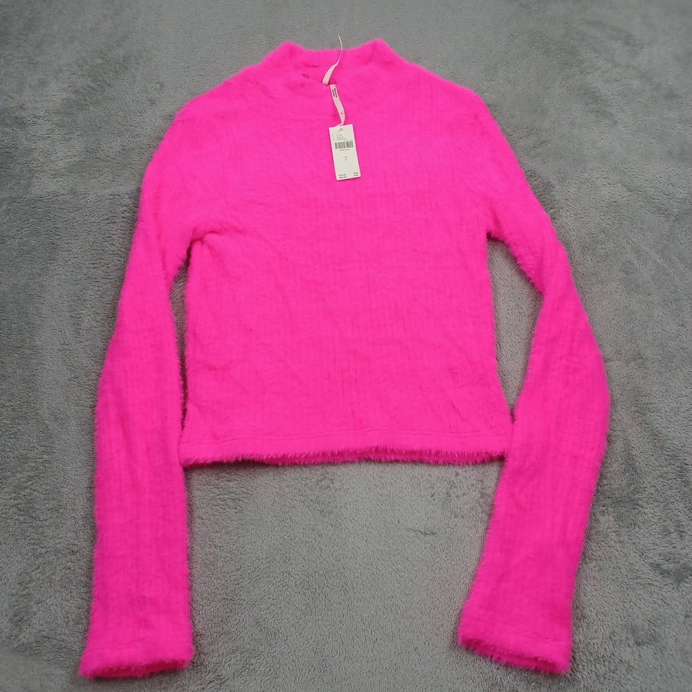Anthropologie Top Womens Small Pink Cropped Boho Preppy NWT